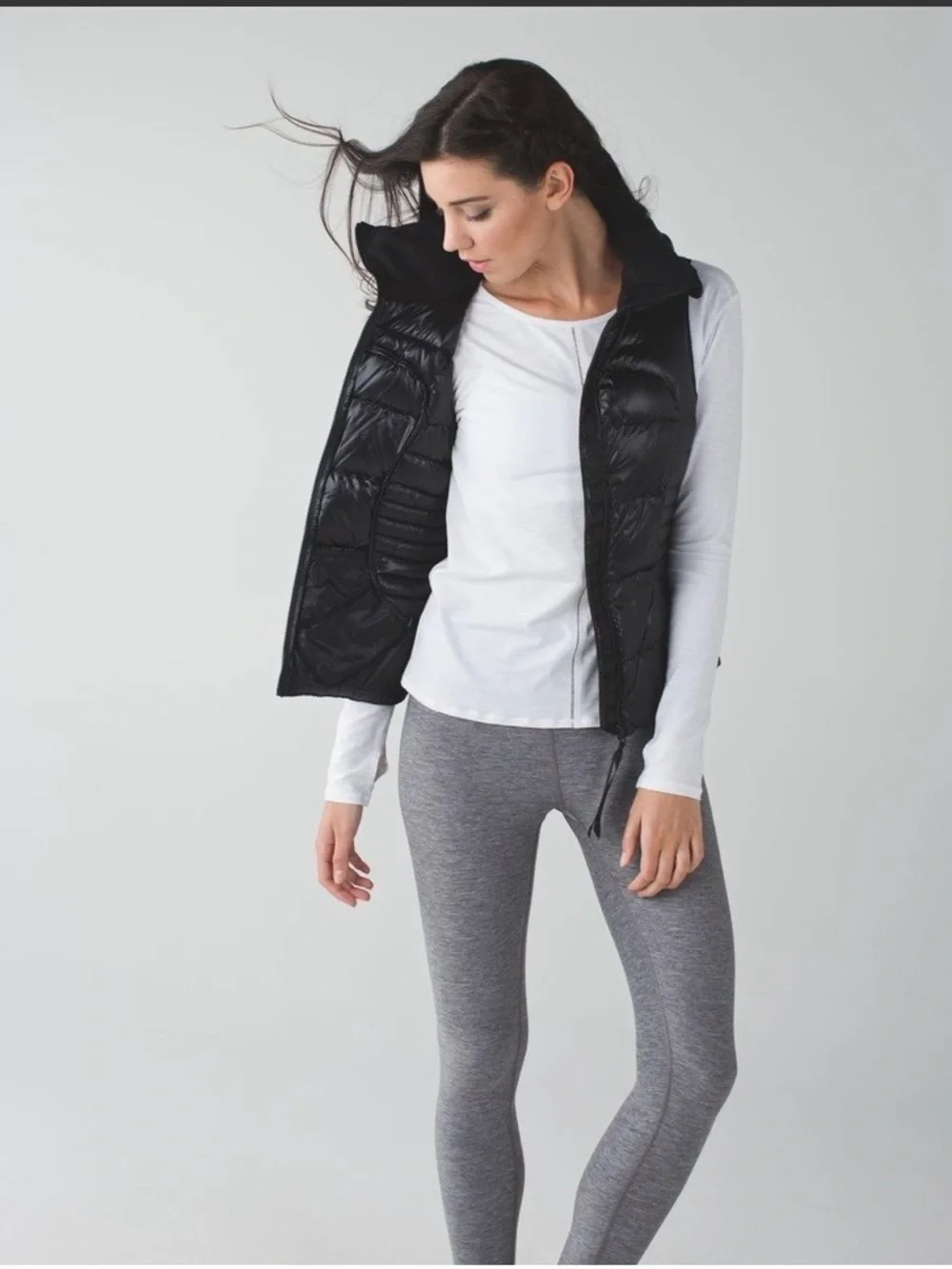 lululemon athletica Black Quilted Puffer Vest